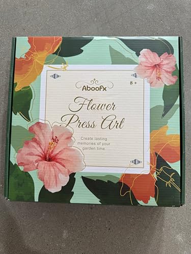 Aboofx Flower Press Kit, Craft Kits 11"x11" 10 Layers Wooden Flower Pressing Kit for Crafts Pressed Flowers and Plant for DIY Art, Preservation for Bookmark Frame Wedding Flower Drying