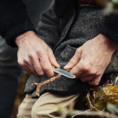 Opinel My First Opinel No.7, Stainless Steel Children’s Folding Knife with Safety Rounded Tip, Virobloc Locking Collar, Made in France (Natural)