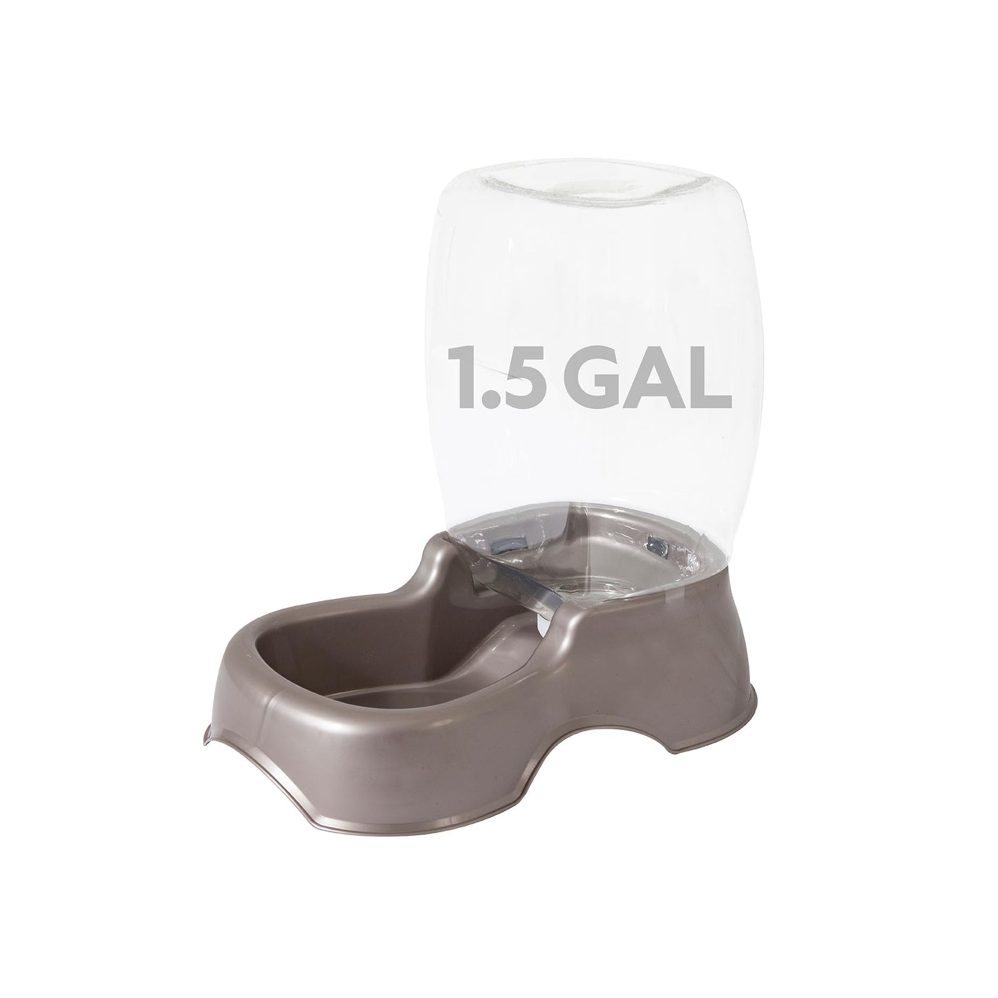 Petmate Pet Cafe Cat and Dog Water Dispenser - Water Bowl for Cats and Dogs, USA Made, 1.5 GAL, Pearl Tan