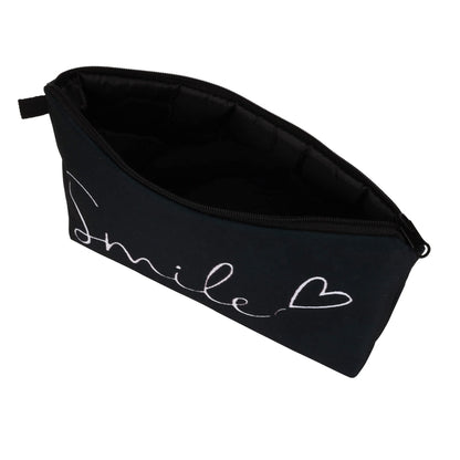 Aiphamy Cute Travel Makeup Bag Cosmetic Bag Small Pouch Gift for Women (Smile)