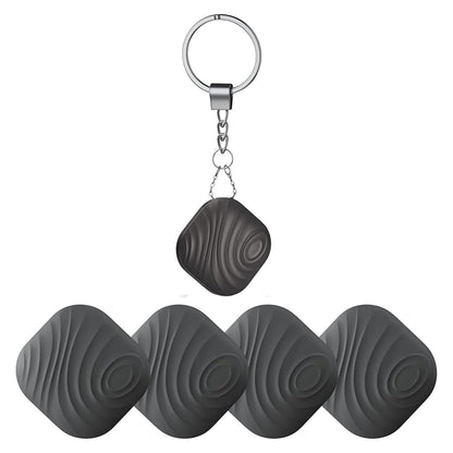 Nutale Findthing Key Finder Smart Tag 4-Pack - Bluetooth Tracker Item Locator with Key Chain - Both iOS and Android Compatible for Keys Pet Wallets Backpacks and Tablets (4-Coffee)