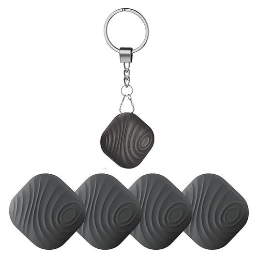 Nutale Findthing Key Finder Smart Tag 4-Pack - Bluetooth Tracker Item Locator with Key Chain - Both iOS and Android Compatible for Keys Pet Wallets Backpacks and Tablets (4-Coffee)