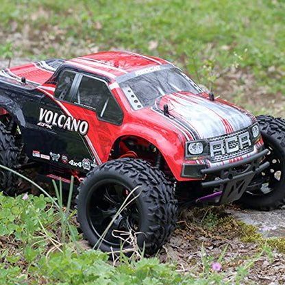 Redcat Racing Electric Volcano EPX Truck with 2.4GHz Radio, 7.2v 1800mAh NiMh and Charger Included (1/10 Scale), Red