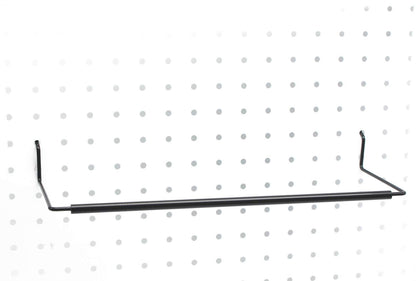 Paper Towel Holder for Pegboard, Extendable, Fit Any Standard Pegboard, Pegboard Organization Accessory Hook for Workshop, Garage, Kitchen, Laundry Room, Bathroom 2 Packs, Black (2 PCS)