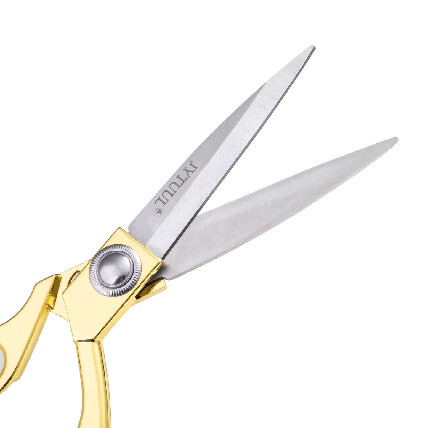 JYTUUL Professional Heavy Duty Tailor Scissors, Sharp Stainless Steel 8" Gold Dressmaker Shears Multipurpose Fabric Scissors Sewing Dressmaking Craft Scissors for Office and Home
