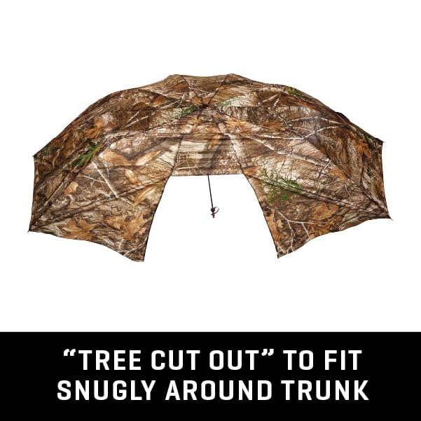 Allen Company Vanish Instant Roof Tree Stand Umbrella - Large Umbrella with Realtree Edge Camo - Durable and Portable Hunting Umbrella - Hunting Gear and Accessories - 57" W