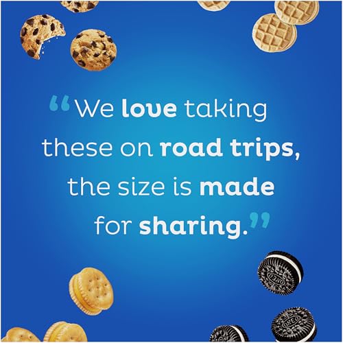 OREO Mini Cookies, CHIPS AHOY! Mini Cookies, Nutter Butter Bites & RITZ Bits Cheese Crackers Variety Pack, 15 Big Bags