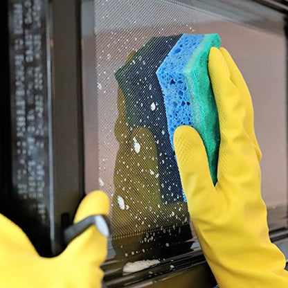 O-Cedar Scrunge Non-Scratch Scrub Sponge (Pack of 6) Multi-Use, All-Purpose, Odor-Resistant, Scrubbing Sponge Safely Cleans All Hard Surfaces in Kitchen and Bathroom