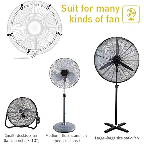 Outdoor Misting Fan Kit for a Cool Patio Breeze,Water Mister Spray for Cooling Outdoor,32FT (10M) Misting Line + 5 Brass Mist Nozzles + a Brass Adapter(3/4) Fit to Any Outdoor Fan