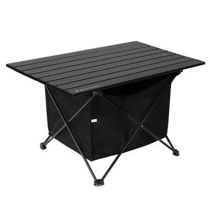 ROCK CLOUD Portable Camping Table Ultralight Aluminum Camp Table with Storage Bag Folding Beach Table for Camping Hiking Backpacking Outdoor Picnic, Size L