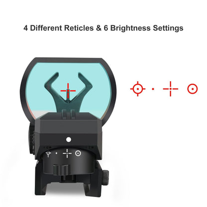 Feyachi RS-30 Reflex Sight, Multiple Reticle System Red Dot Sight with Picatinny Rail Mount, Absolute Co-Witness