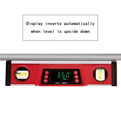 10-Inch Digital Torpedo Level and Protractor | Neodymium Magnets | Bright LED Display | V-GROOVE MAGNETIC BASE | IP54 Dust/Water Resistant smart level with Carrying Bag