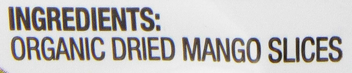 Made in Nature Organic Dried Mangoes, Non-GMO, Gluten Free, Unsulfured, Vegan Snack, 3oz (Pack of 1), Packaging May Vary