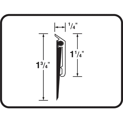 M-D Building Products 68247 All-Season Door Sweep, Heavy Duty Aluminum, Ideal for Residential & Commercial Use, Easy Installation with Heavy Rubber Seal, Ensure Comfort and Security (36 Inch, Silver)