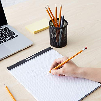 Amazon Basics Woodcased Classroom 2 Pencils with Erasers, Pre-sharpened, HB Lead, Value Pack of 30 count, Orange