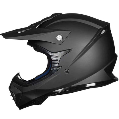 ILM Adult Dirt Bike Helmets Motocross ATV Dirtbike BMX MX Offroad Full Face Motorcycle Helmet, DOT Approved Model 128S (Matte Black, Adult-XLarge)