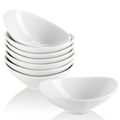 LIFVER Dipping Bowls, 3 oz White Dip Bowl Set of 8, Mini Charcuterie Board Bowls, Soy Sauce Dishes for BBQ and Dinner Party, Housewarming Gifts