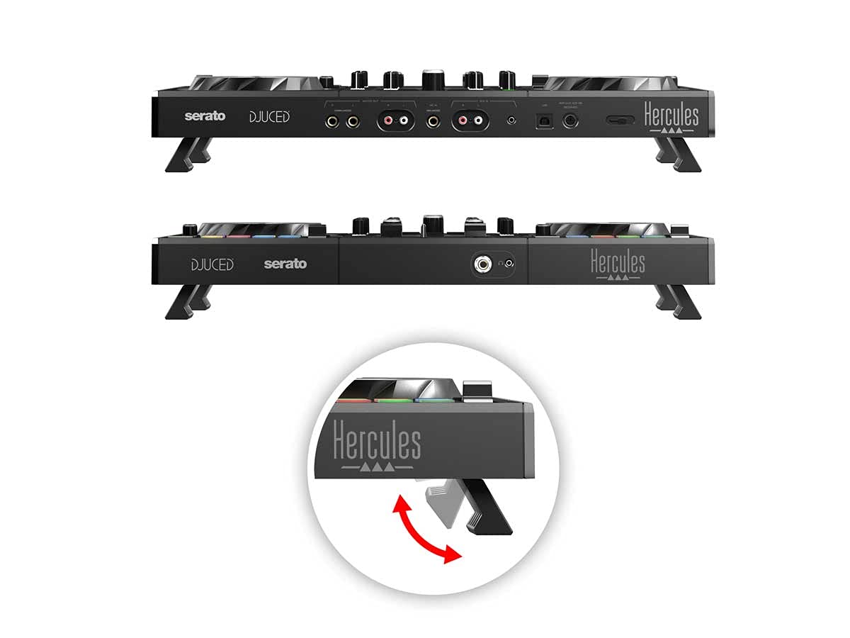Hercules DJControl Inpulse 500: 2-deck USB DJ controller for Serato DJ and DJUCED (included)
