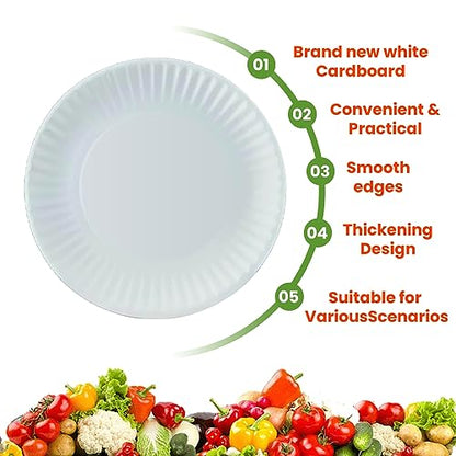 Perfect Stix Paper Plate by Kitchen Essentials, 9" (Pack of 300)