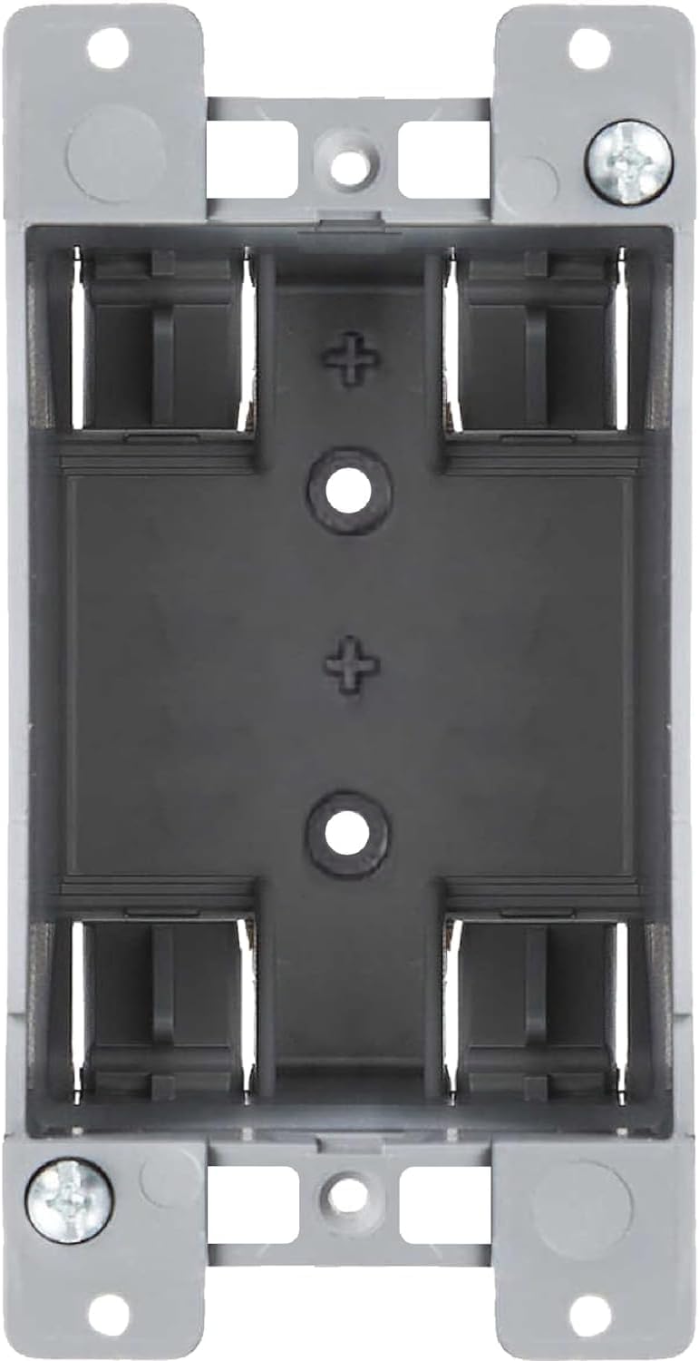 Newhouse Hardware 1-Gang PVC Old Work Electrical Outlet Box (12-Pack) | 14 cu. in. Plastic Junction Box for Switches, GFCI, or Duplex Receptacle Outlet | Old Work Electrical Box for Home Improvement