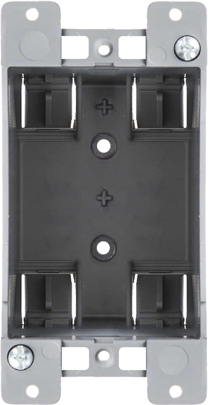 Newhouse Hardware 1-Gang PVC Old Work Electrical Outlet Box (12-Pack) | 14 cu. in. Plastic Junction Box for Switches, GFCI, or Duplex Receptacle Outlet | Old Work Electrical Box for Home Improvement