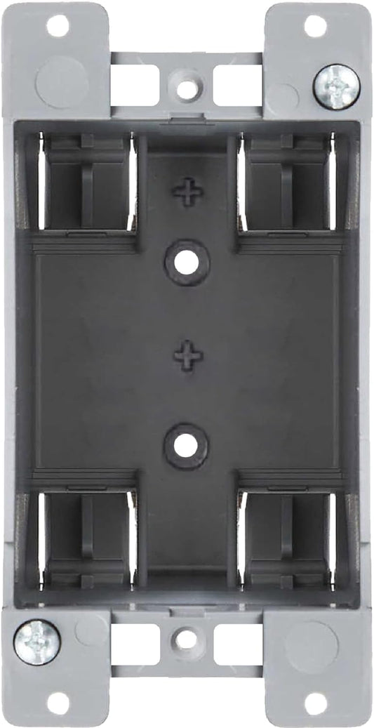 Newhouse Hardware 1-Gang PVC Old Work Electrical Outlet Box (12-Pack) | 14 cu. in. Plastic Junction Box for Switches, GFCI, or Duplex Receptacle Outlet | Old Work Electrical Box for Home Improvement