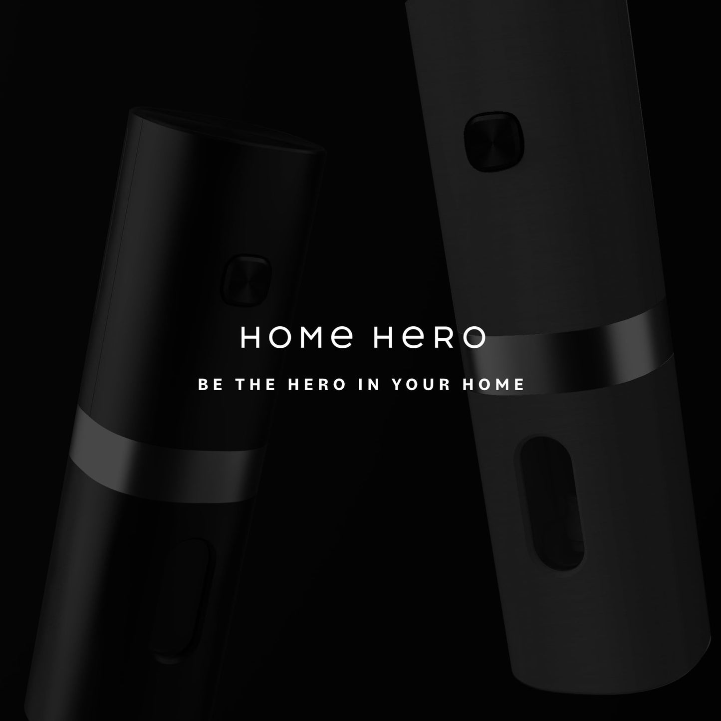 Home Hero Electric Salt and Pepper Grinder Set - Automatic Salt and Pepper Grinder Set Rechargeable. Electronic Salt and Pepper Shakers with LED Light, Electric Pepper & Salt Grinder, Set of 2