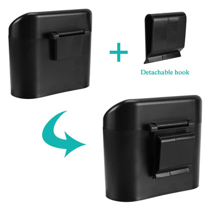 Accmor Car Trash Can with Lid, Mini Auto Dustbin Garbage Organizer with 30 Pcs Plastic Trash Bag, Automotive Garbage Container Bin for Vehicle, Home, Office