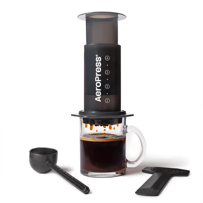 AeroPress Original Coffee Press – 3 In 1 Brew Method Combines French Press, Espresso, Full Bodied Coffee Without Grit or Bitterness, Small Portable Coffee Maker for Camping & Travel