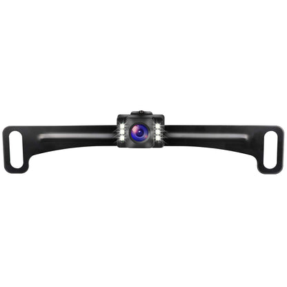 GLK Car Backup Camera HD Rear View Camera License Plate Backup Camera with Wide View Angle 6 LED Night Vision Waterproof Front & Back up Camera, Guide Line On/Off