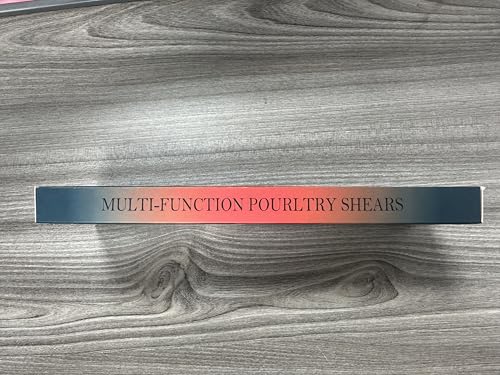 PURPLEBIRD Heavy Duty Poultry Shears, Spring Loaded Kitchen Scissors, Dishwasher Safe Stainless Steel Cooking Scissors, Multipurpose Kitchen Shears for Cutting Chicken and Meat Black