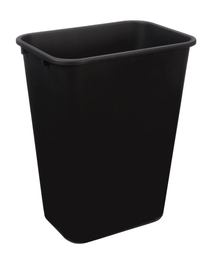 Amazon Basics Trash Can, Rectangular Commercial Office Wastebasket, 10 Gallon (Pack Of 1), Black (Previously AmazonCommercial brand)
