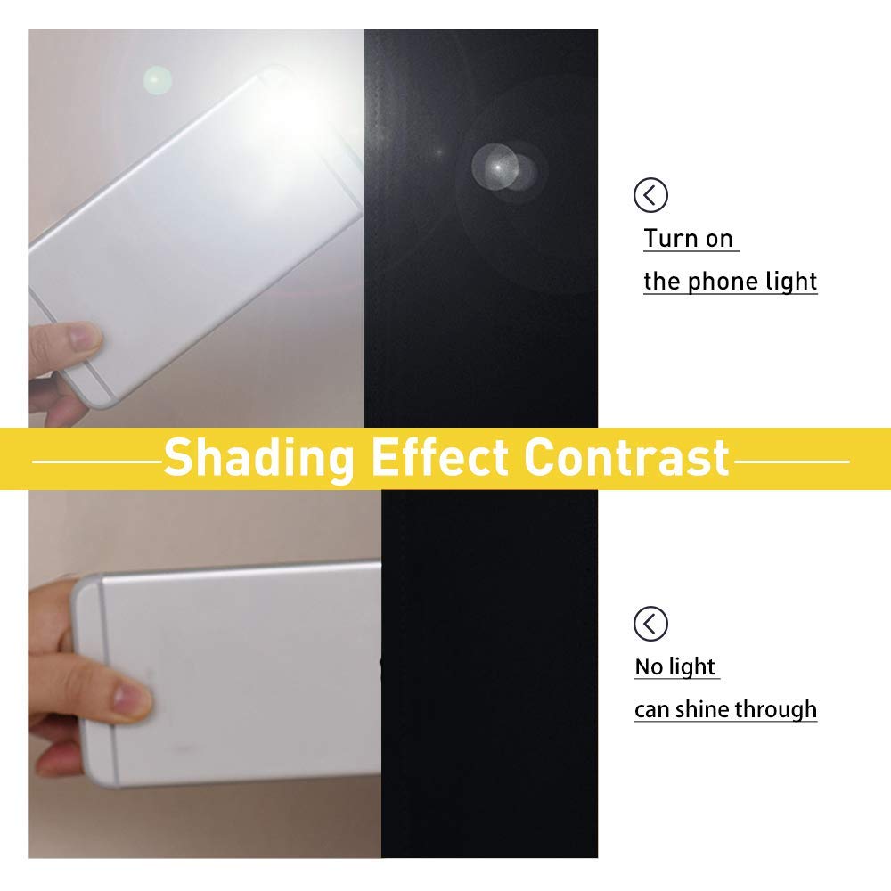 NICETOWN Sound Blocking and Heavy-Duty Space Divider Curtains for Living Room, Lined Insert Noise - Blackout - Thermal Insulation Curtains for Room Divider/Space Solutions (Black, 84 inches Long)