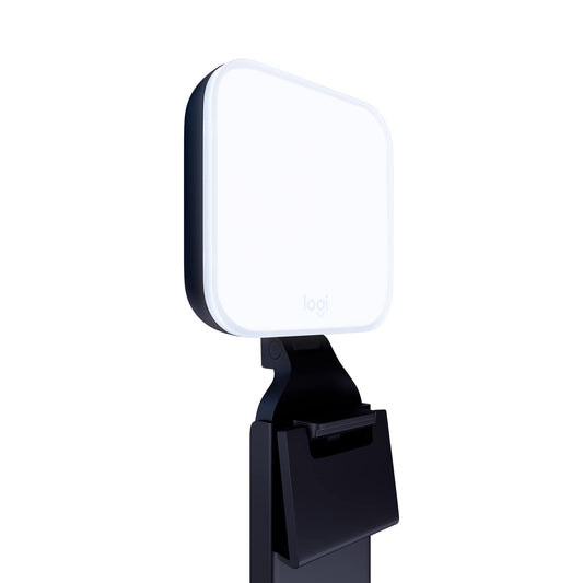 Logitech for Creators Litra Glow Premium LED Streaming Light with TrueSoft, adjustable mount, video lighting for recording streams, PC/Mac - Graphite