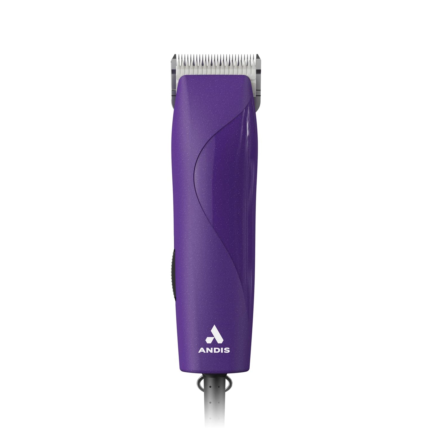 Andis 24820 EasyClip Professional-Animal 7-Piece Detachable Ceramic Blade Clipper Kit, Frustration Free Packaging, Corded Electric, Purple