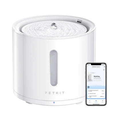 PETKIT EVERSWEET Solo 2 Cat Water Fountain with Wireless Pump, Ultra Quiet 70oz/2L Pet Water Fountain for Cats and Dogs Inside, 3 Working Modes, Visualization Window, App Control