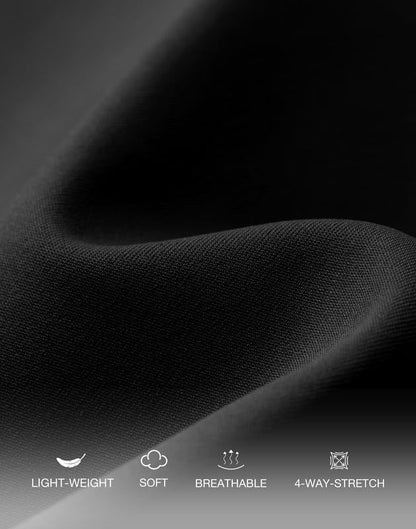 G Gradual Women's Bermuda Long Shorts with Pockets 9" High Waisted Knee Length Shorts for Women Walking Athletic Workout(Black,S)