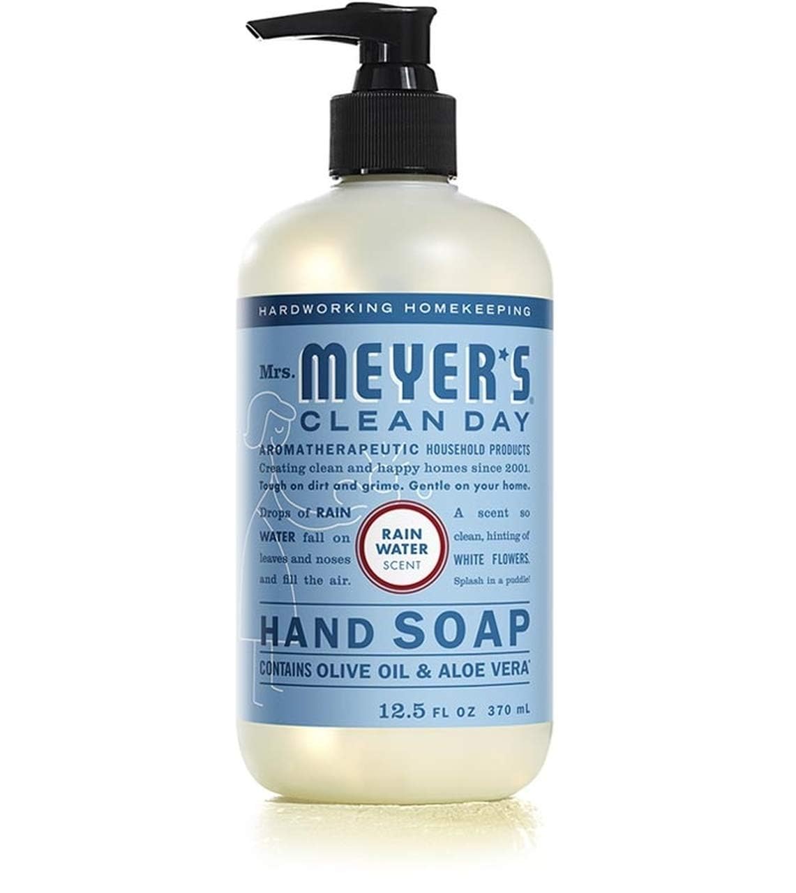 Mrs. Meyer's Clean Day Liquid Hand Soap 6 Scent Variety, Lavender, Rainwater, Oat Blossom, Plumberry, Lemon Verbena, Basil, 12.5 oz, 6 Count