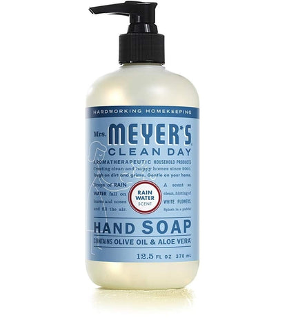 Mrs. Meyer's Clean Day Liquid Hand Soap 6 Scent Variety, Lavender, Rainwater, Oat Blossom, Plumberry, Lemon Verbena, Basil, 12.5 oz, 6 Count