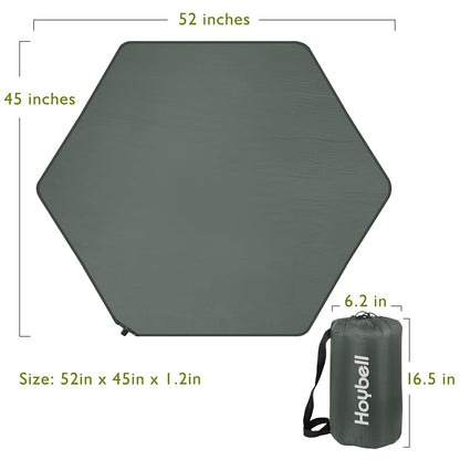 Hoybell Playpen Mattress, Compatible with Regalo My Play Play Yard, Self Inflatable Comfortable with Carry Case - Dark Grey
