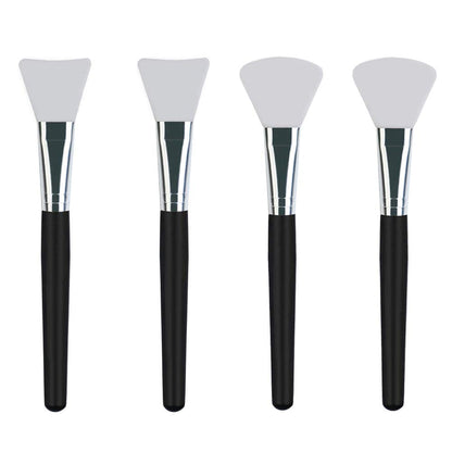 LORMAY 4 Pcs Silicone Face Mask Brush Applicator for Facial Mud, Clay Mask, DIY, Modeling Mask, Body Lotion, and BB CC Cream
