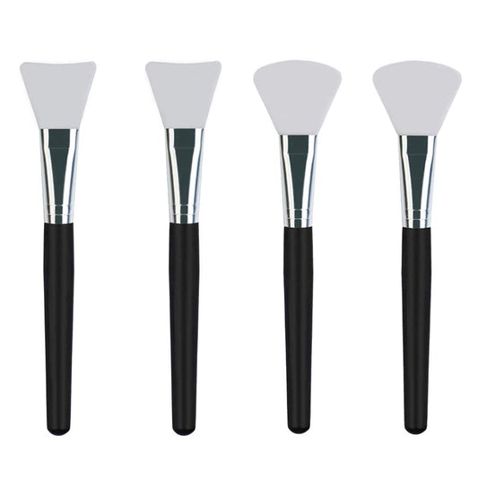 LORMAY 4 Pcs Silicone Face Mask Brush Applicator for Facial Mud, Clay Mask, DIY, Modeling Mask, Body Lotion, and BB CC Cream