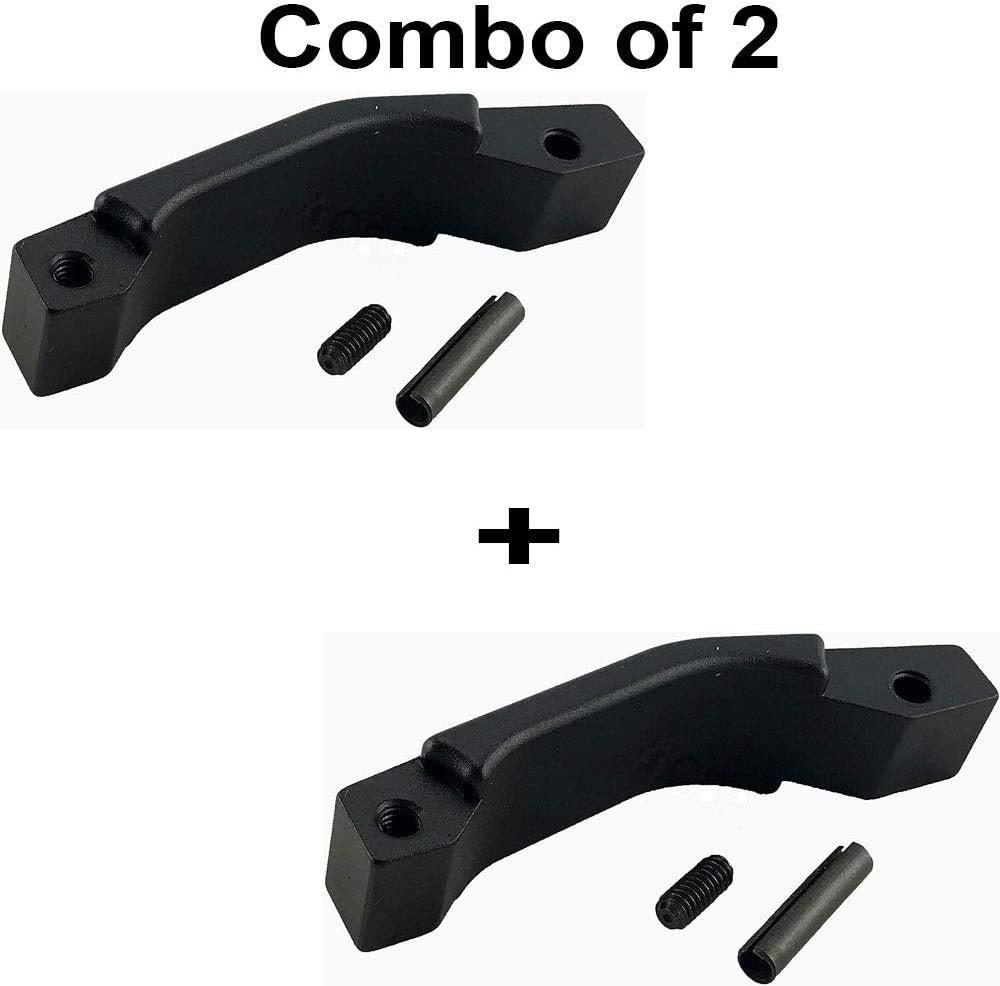 Gotical- Combo of 2-2 Pieces of Durable & Heavy Duty All Aluminum 6061 T6 M Operator Enhanced Drop in Trigger Guard- 2 Pieces Included (Black)