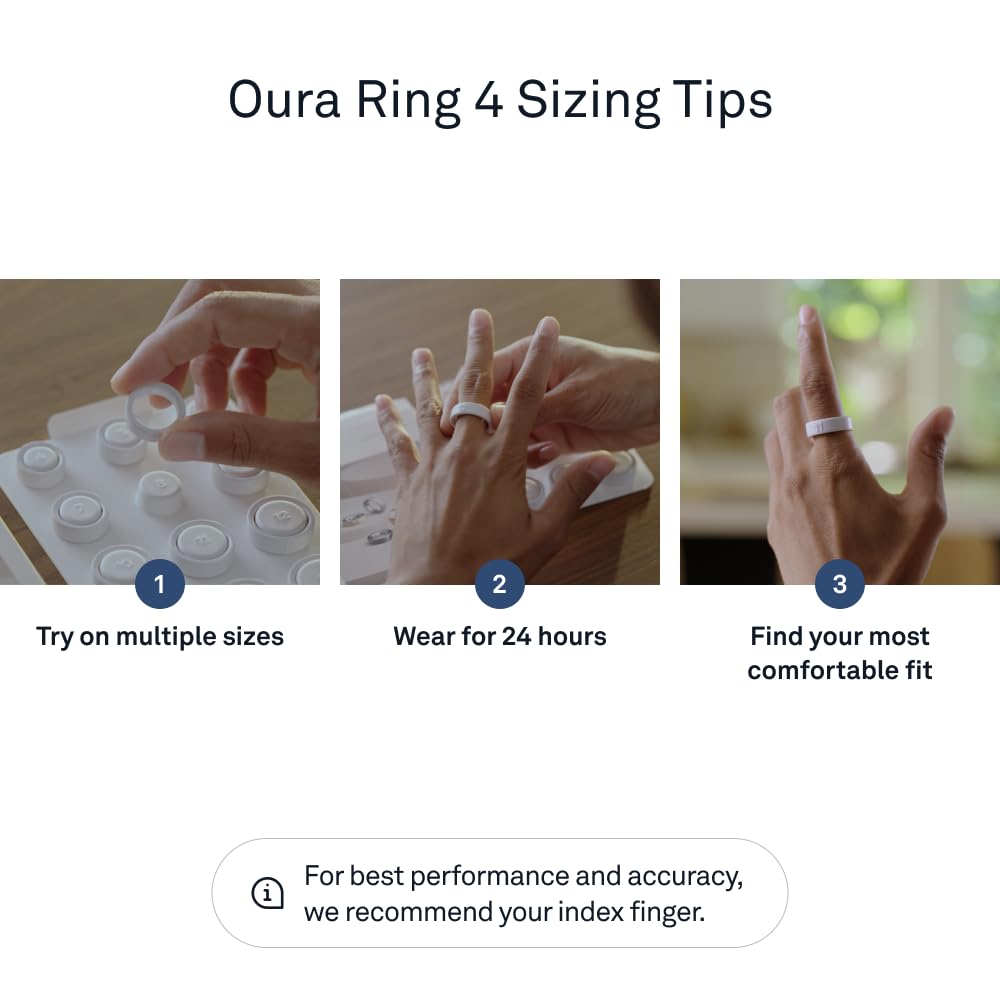 Oura Ring 4 Sizing Kit - Size Before You Buy The Oura Ring 4 - Unique Sizing, Not Standard US Ring Sizes - Receive Credit for Purchase