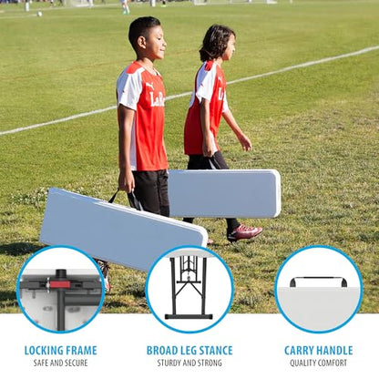 Lifetime 80305 Portable Folding Bench, White