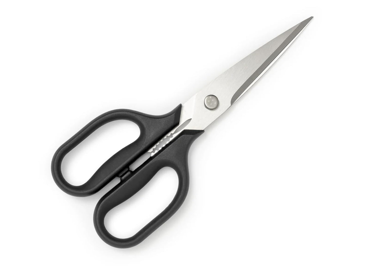 Misen Heavy Duty Kitchen Shears - Stainless Steel, Versatile and Easy Clean Scissors for Meat, Herbs and Veggies - Ambidextrous Comfort Handle - Professional Grade - Black