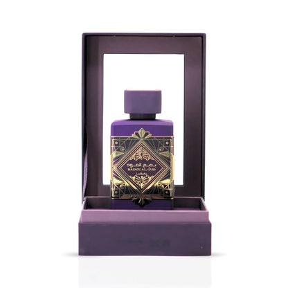 Lattafa Bade'e Al Oud Amethyst - Floral, Fruity, Amber, Oud - Eau de Parfum Long-Lasting Fragrance for Unisex, 3.40 Ounce / 100 ml