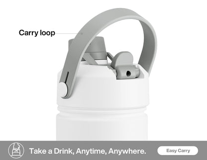 POWCAN 26 oz Insulated Water Bottle with 2-in-1 Straw and Spout Lid, Keep Cold 24H, Leak-Proof, Fits in Car Cup Holder, Stainless Steel Water Bottle for Sports, Travel, Gym, and School (Swamp Doodle)