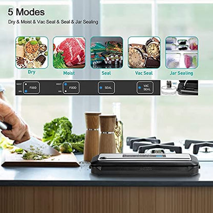 Inkbird WIFI Sous Vide Machine ISV-100W| 1000W Sous-Vide Cooker Immersion Circulator with 14 Preset Recipes on APP and Thermal Immersion, Fast-Heating with Timer (Sous Vide +Vacuum Sealer Machines)