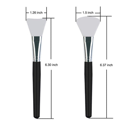 LORMAY 4 Pcs Silicone Face Mask Brush Applicator for Facial Mud, Clay Mask, DIY, Modeling Mask, Body Lotion, and BB CC Cream